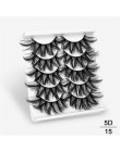 SEXYSHEEP 5Pairs 20-25mm 3D Faux Mink włosów sztuczne rzęsy naturalne/grube długie rzęsy Wispy makijaż uroda rozszerzenie narzęd