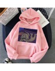 Bluza z kapturem w stylu harajuku dla dziewczynek Cat Mouse biała i różowa topy z kapturem damska bluza z długim rękawem zimowe 
