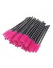 50 sztuk pędzle do makijażu pędzle do makijażu jednorazowy tusz do rzęs aplikator różdżka Multicolors Eye Lashes pędzel kosmetyc