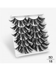 SEXYSHEEP 5Pairs 20-25mm 3D Faux Mink włosów sztuczne rzęsy naturalne/grube długie rzęsy Wispy makijaż uroda rozszerzenie narzęd