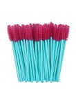 50 sztuk pędzle do makijażu pędzle do makijażu jednorazowy tusz do rzęs aplikator różdżka Multicolors Eye Lashes pędzel kosmetyc