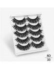 SEXYSHEEP 5Pairs 20-25mm 3D Faux Mink włosów sztuczne rzęsy naturalne/grube długie rzęsy Wispy makijaż uroda rozszerzenie narzęd