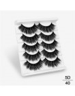 SEXYSHEEP 5Pairs 20-25mm 3D Faux Mink włosów sztuczne rzęsy naturalne/grube długie rzęsy Wispy makijaż uroda rozszerzenie narzęd