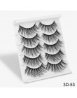 SEXYSHEEP 5Pairs 20-25mm 3D Faux Mink włosów sztuczne rzęsy naturalne/grube długie rzęsy Wispy makijaż uroda rozszerzenie narzęd