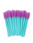 50 sztuk pędzle do makijażu pędzle do makijażu jednorazowy tusz do rzęs aplikator różdżka Multicolors Eye Lashes pędzel kosmetyc