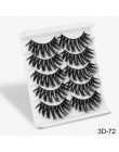SEXYSHEEP 5Pairs 20-25mm 3D Faux Mink włosów sztuczne rzęsy naturalne/grube długie rzęsy Wispy makijaż uroda rozszerzenie narzęd
