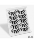 SEXYSHEEP 5Pairs 20-25mm 3D Faux Mink włosów sztuczne rzęsy naturalne/grube długie rzęsy Wispy makijaż uroda rozszerzenie narzęd