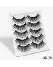 SEXYSHEEP 5Pairs 20-25mm 3D Faux Mink włosów sztuczne rzęsy naturalne/grube długie rzęsy Wispy makijaż uroda rozszerzenie narzęd