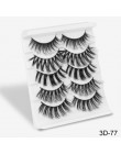 SEXYSHEEP 5Pairs 20-25mm 3D Faux Mink włosów sztuczne rzęsy naturalne/grube długie rzęsy Wispy makijaż uroda rozszerzenie narzęd