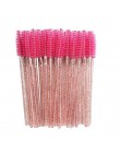 50 sztuk pędzle do makijażu pędzle do makijażu jednorazowy tusz do rzęs aplikator różdżka Multicolors Eye Lashes pędzel kosmetyc