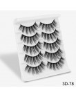 SEXYSHEEP 5Pairs 20-25mm 3D Faux Mink włosów sztuczne rzęsy naturalne/grube długie rzęsy Wispy makijaż uroda rozszerzenie narzęd