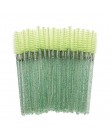 50 sztuk pędzle do makijażu pędzle do makijażu jednorazowy tusz do rzęs aplikator różdżka Multicolors Eye Lashes pędzel kosmetyc