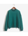 Hurtownie M-XXL śliczne kobiety swetry sweter 9 kolory 2020 kurtka jesienny zima luźny polar grube przeszycie bluza kobiet