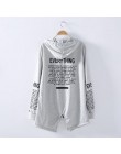 Kobiety Zipper nadruk bluzy z kapturem asymetryczny sweter sportowe litery bluza z kapturem nieregularne brzegi Casual Sport Par