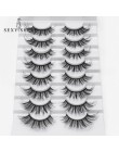 2/5/8 Pairs lashes naturalne długie 3D sztuczne rzęsy z norek grube ręcznie pełne rzęsy objętość miękkie Mink sztuczne rzęsy