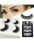3 Pairs naturalne sztuczne rzęsy gruby makijaż prawdziwe 3d rzęsy z norek miękkie przedłużanie rzęs sztuczne rzęsy rzęsy długa n