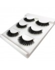 3 Pairs naturalne sztuczne rzęsy gruby makijaż prawdziwe 3d rzęsy z norek miękkie przedłużanie rzęs sztuczne rzęsy rzęsy długa n