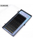 GLAMLASH Mix 7 ~ 15 mm 16 linii handmade koreański pbt przedłużanie rzęs naturalne miękkie sztuczne rzęsy z norek rzęsy do przed