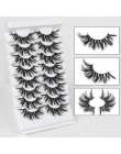 8 Pairs 3D Mink włosów sztuczne rzęsy Handmade naturalne długie rzęsy delikatne puszyste rzęsy wielokrotnego użytku sztuczne rzę