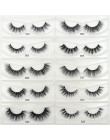 Visofree rzęsy 3D rzęsy z norek krzyżujące się rzęsy z futra norki ręcznie wykonane pełne paski rzęsy 34 style cilios naturais s