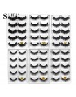 YSDO Lashes 1 box rzęsy z norek naturalne długie 3d rzęsy z norek ręcznie wykonane sztuczne rzęsy plastikowe łodygi bawełny maki
