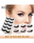 YSDO Lashes 1 box rzęsy z norek naturalne długie 3d rzęsy z norek ręcznie wykonane sztuczne rzęsy plastikowe łodygi bawełny maki