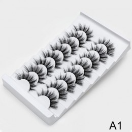 2/5/8 Pairs lashes naturalne długie 3D sztuczne rzęsy z norek grube ręcznie pełne rzęsy objętość miękkie Mink sztuczne rzęsy
