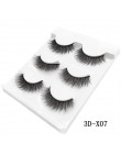 3 Pairs naturalne sztuczne rzęsy gruby makijaż prawdziwe 3d rzęsy z norek miękkie przedłużanie rzęs sztuczne rzęsy rzęsy długa n