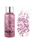 Eyeshadow Glitter krem łagodzący paznokci włosów ciała twarzy brokat żel Art Flash serce luźne cekiny krem festiwal strona dekor