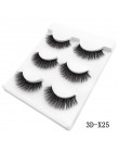 3 Pairs naturalne sztuczne rzęsy gruby makijaż prawdziwe 3d rzęsy z norek miękkie przedłużanie rzęs sztuczne rzęsy rzęsy długa n