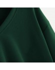 Jaycosin Fashion Women jednokolorowa na co dzień, dekolt w serek, latarnia, rękaw, bluza, Casual, fajna, szykowna, nowa bluza z 