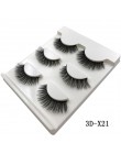 3 Pairs naturalne sztuczne rzęsy gruby makijaż prawdziwe 3d rzęsy z norek miękkie przedłużanie rzęs sztuczne rzęsy rzęsy długa n