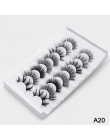 2/5/8 Pairs lashes naturalne długie 3D sztuczne rzęsy z norek grube ręcznie pełne rzęsy objętość miękkie Mink sztuczne rzęsy