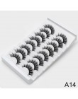 2/5/8 Pairs lashes naturalne długie 3D sztuczne rzęsy z norek grube ręcznie pełne rzęsy objętość miękkie Mink sztuczne rzęsy