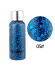 Eyeshadow Glitter krem łagodzący paznokci włosów ciała twarzy brokat żel Art Flash serce luźne cekiny krem festiwal strona dekor