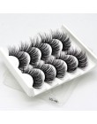 2/5/8 Pairs lashes naturalne długie 3D sztuczne rzęsy z norek grube ręcznie pełne rzęsy objętość miękkie Mink sztuczne rzęsy