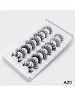 8 Pairs 3D Mink włosów sztuczne rzęsy Handmade naturalne długie rzęsy delikatne puszyste rzęsy wielokrotnego użytku sztuczne rzę