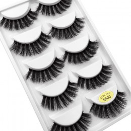 YSDO Lashes 1 box rzęsy z norek naturalne długie 3d rzęsy z norek ręcznie wykonane sztuczne rzęsy plastikowe łodygi bawełny maki