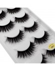 YSDO Lashes 1 box rzęsy z norek naturalne długie 3d rzęsy z norek ręcznie wykonane sztuczne rzęsy plastikowe łodygi bawełny maki