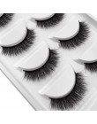 YSDO Lashes 1 box rzęsy z norek naturalne długie 3d rzęsy z norek ręcznie wykonane sztuczne rzęsy plastikowe łodygi bawełny maki