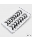 2/5/8 Pairs lashes naturalne długie 3D sztuczne rzęsy z norek grube ręcznie pełne rzęsy objętość miękkie Mink sztuczne rzęsy
