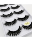 YSDO Lashes 1 box rzęsy z norek naturalne długie 3d rzęsy z norek ręcznie wykonane sztuczne rzęsy plastikowe łodygi bawełny maki