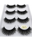 YSDO Lashes 1 box rzęsy z norek naturalne długie 3d rzęsy z norek ręcznie wykonane sztuczne rzęsy plastikowe łodygi bawełny maki