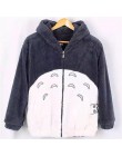 Nowy Harajuku Totoro Kawaii bluza z kapturem mój sąsiad płaszcz Cosplay polar płaszcz z uszami Harajuku słodkie kurtki boże naro