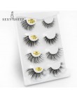 SEXYSHEEP 2/4 pairs naturalne sztuczne rzęsy sztuczne rzęsy długi makijaż 3d rzęsy z norek rzęsy sztuczne rzęsy dla urody