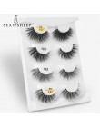 SEXYSHEEP 2/4 pairs naturalne sztuczne rzęsy sztuczne rzęsy długi makijaż 3d rzęsy z norek rzęsy sztuczne rzęsy dla urody