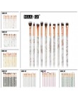 MAANGE wielofunkcyjny 5/7/10 sztuk Marbling zestaw pędzli do makijażu Eyeshadow Eyeliner korektor zestaw pędzelków Mini narzędzi