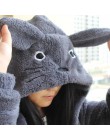Nowy Harajuku Totoro Kawaii bluza z kapturem mój sąsiad płaszcz Cosplay polar płaszcz z uszami Harajuku słodkie kurtki boże naro