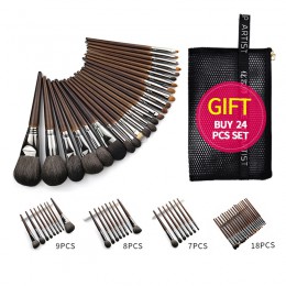 OVW Natural Goat Hair pędzle do cieni do makijażu zestaw nabor kistey Crease mieszanie podświetlanie pędzel pinceaux maquillage 