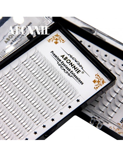 Abonnie 3d/4d/5d/6d ciepła Bonded wstępnie wykonane wentylatory objętości Faux Mink Premade rosyjski objętość przedłużanie rzęs 